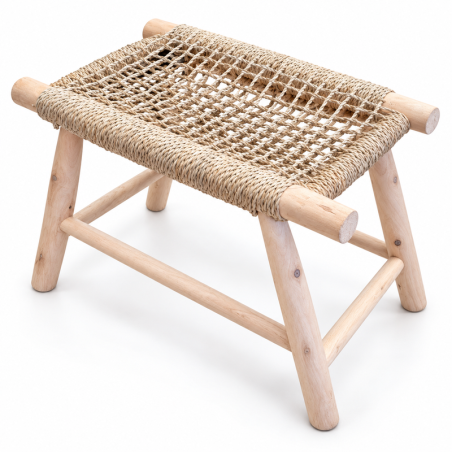 Banc - Bohème III - Naturel - 55x35x45cm -