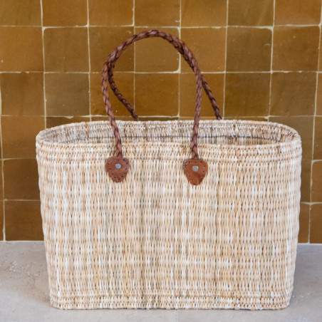 Panier artisanal - Osier & Cuir - Ciro - S / M / L -