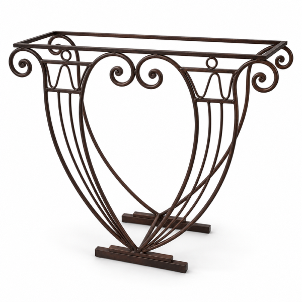 Console - Fer Forgé - 100x30x80cm - Rome -