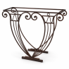 Console - Fer Forgé - 100x30x80cm - Rome -