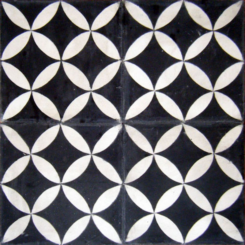 Carreaux de Ciment - Marguerite - 20x20cm ≈ 18mm -