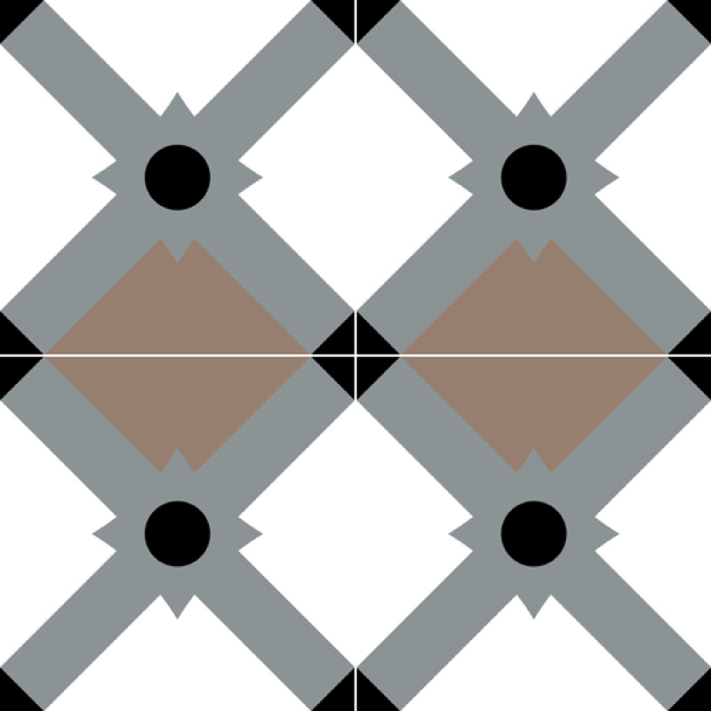 Carreaux de Ciment - Revel - 20x20cm ≈ 18mm -