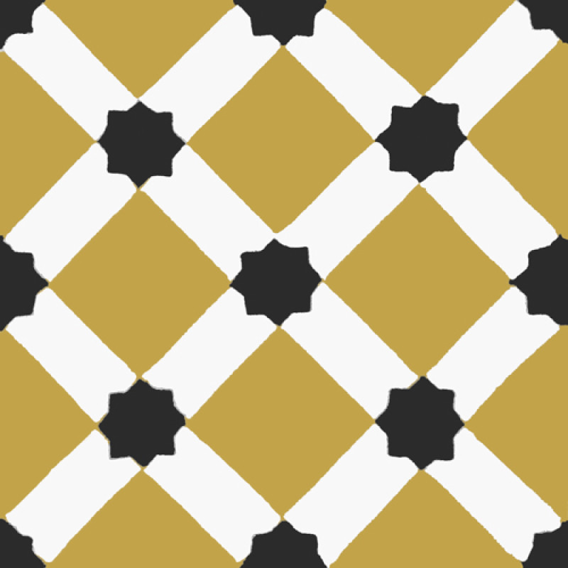 Carreaux de Ciment - Big Berbère I - 20x20cm ≈ 18mm -