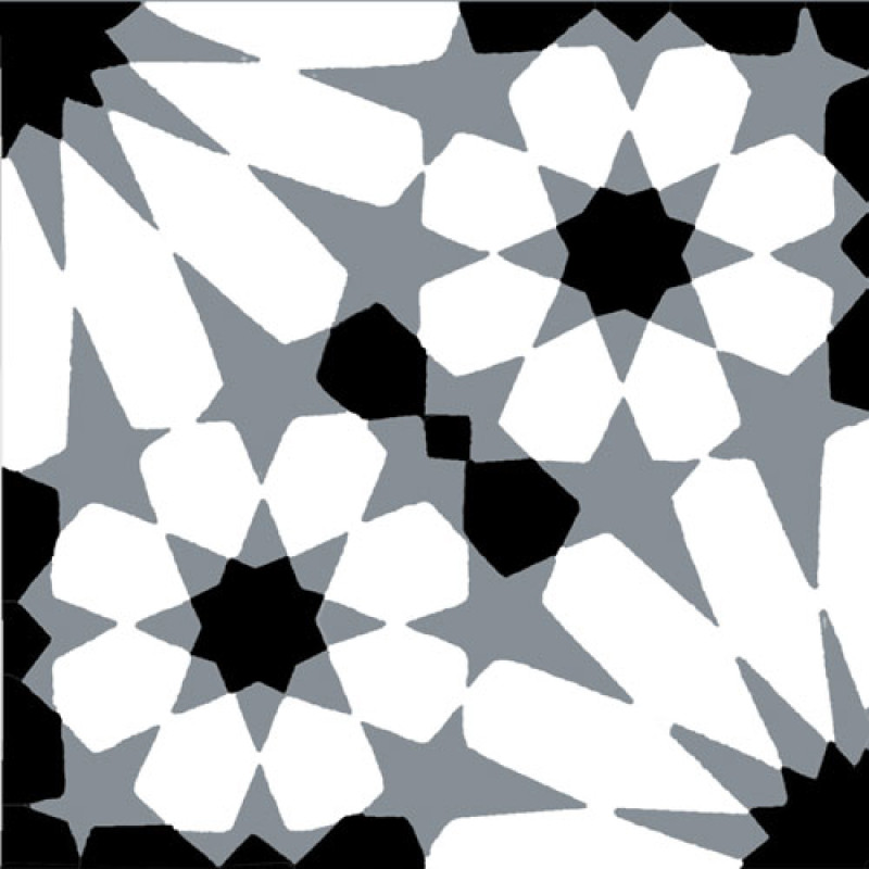 Carreaux de Ciment - Fès II - 20x20cm ≈ 18mm -
