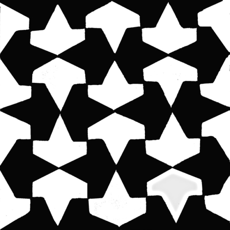 Carreaux de Ciment - Pacman - 20x20cm ≈ 18mm -