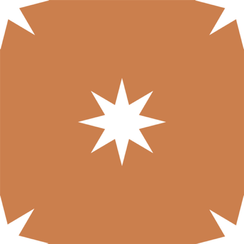 Carreaux de Ciment - Star - 20x20cm ≈ 18mm -