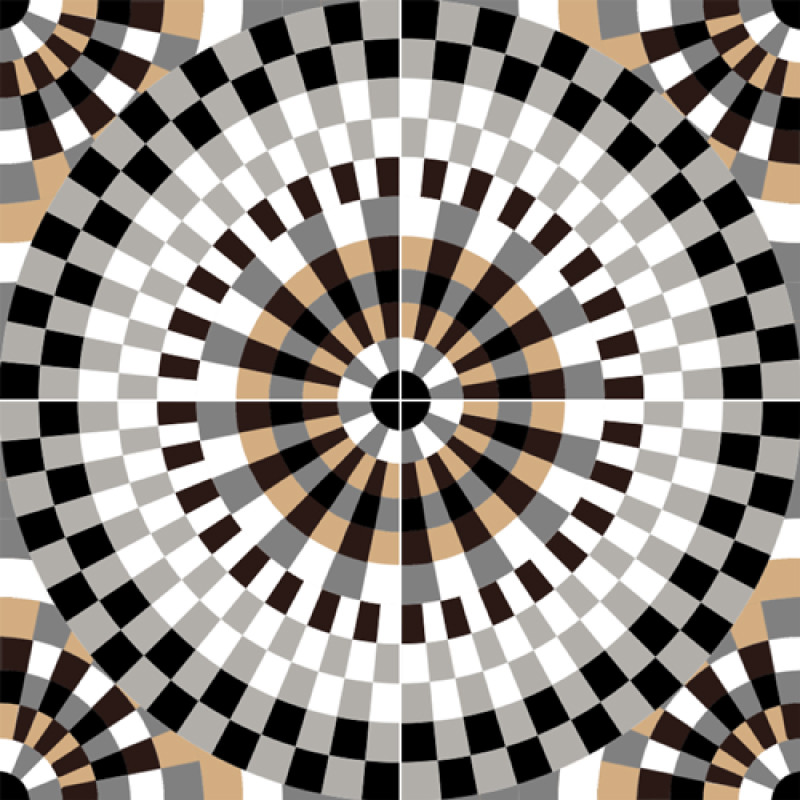 Carreaux de Ciment - Lille II - 20x20cm ≈ 18mm -