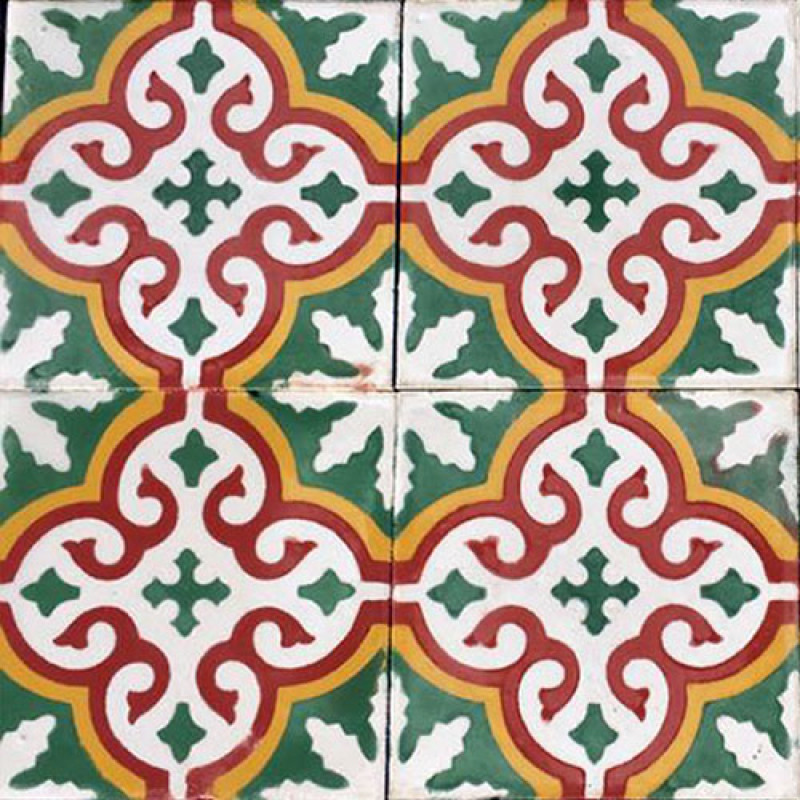 Carreaux de Ciment - Occitan I - 20x20cm ≈ 18mm -