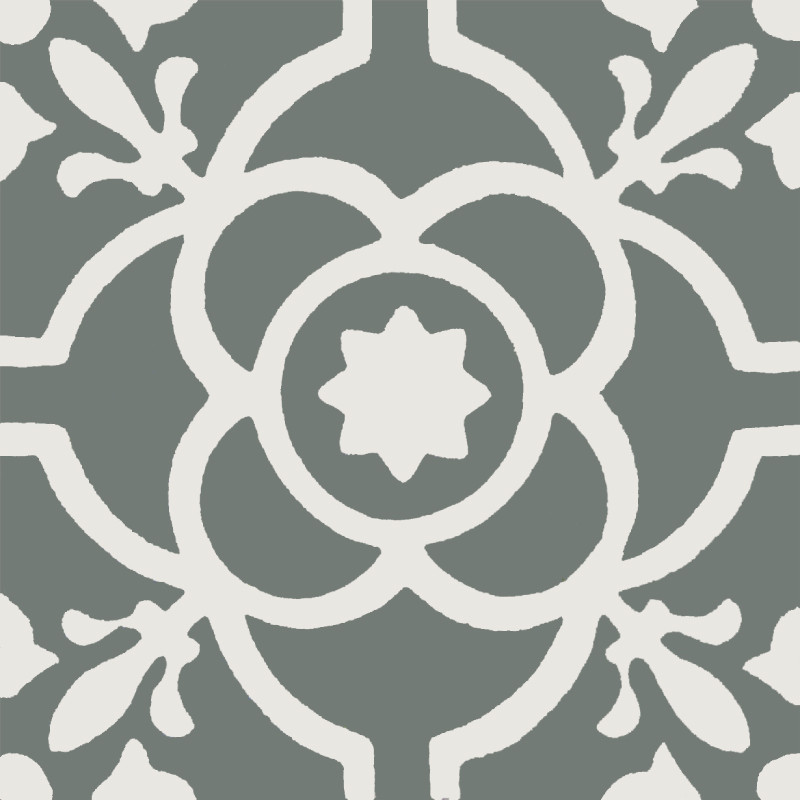 Carreaux de Ciment - Etoile - 20x20cm ≈ 18mm -