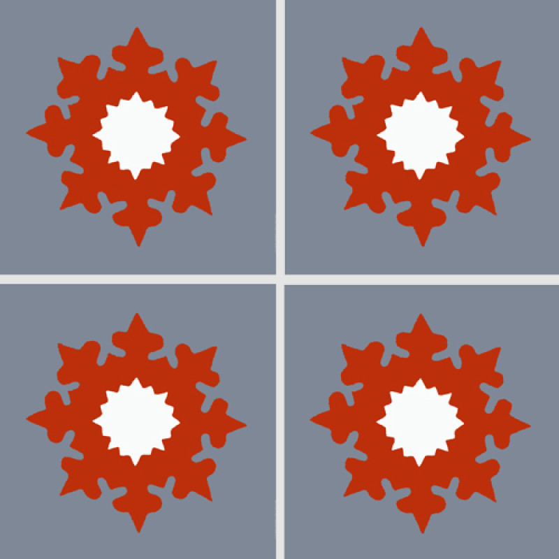 Carreaux de Ciment - Biterrois - 20x20cm ≈ 18mm -