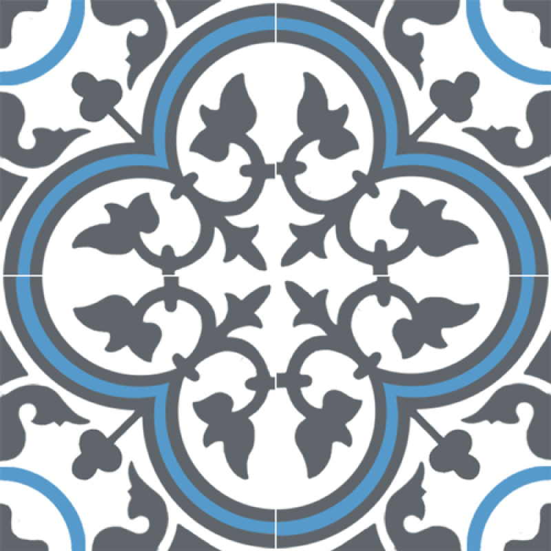 Carreaux de Ciment - Lyonnais - 20x20cm ≈ 18mm -