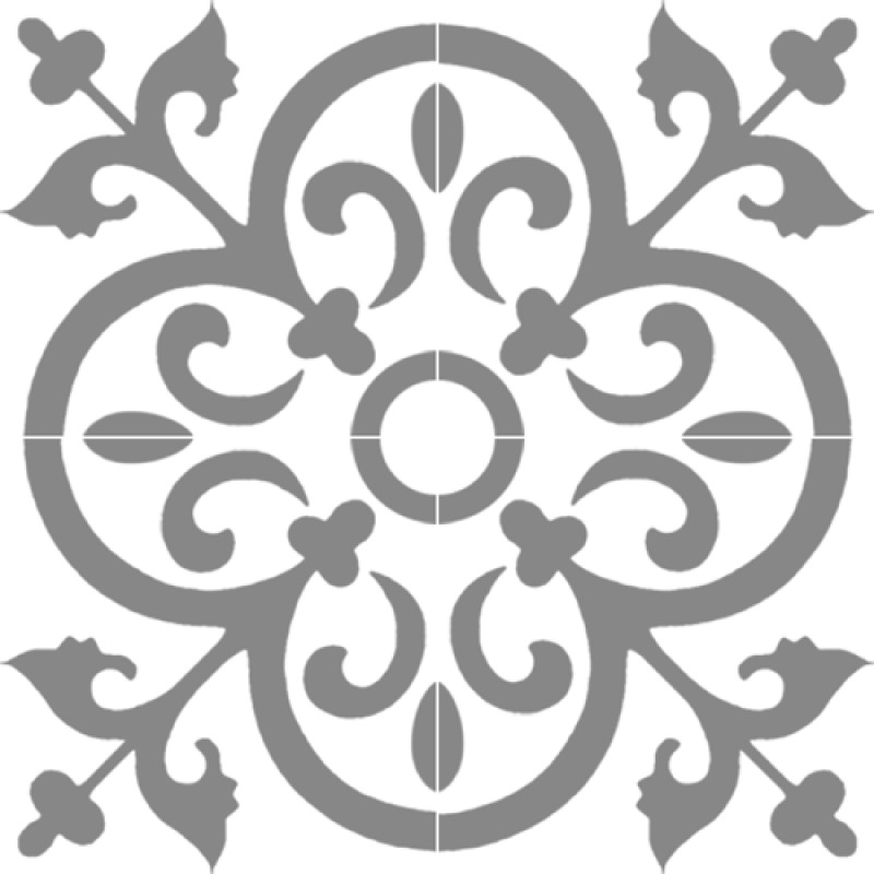 Carreaux de Ciment - Bordelais – 20x20cm ≈ 18mm -