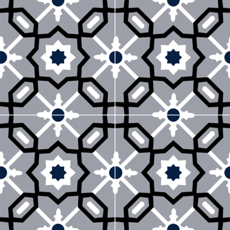 Carreaux de Ciment - Dimitri - 20x20cm ≈ 18mm -