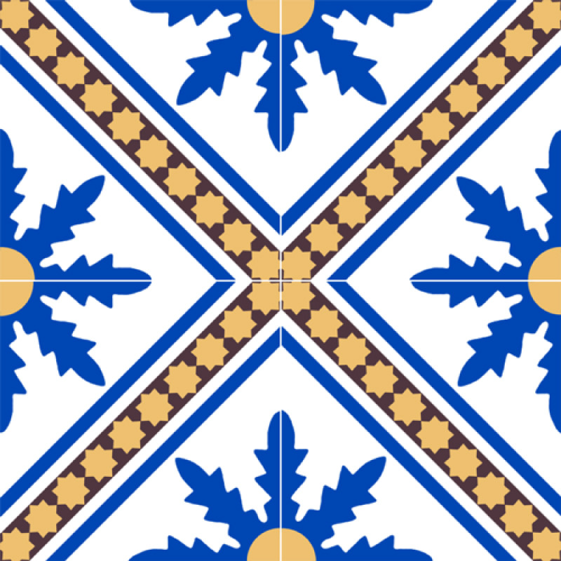 Carreaux de Ciment - MHD - 20x20cm ≈ 18mm -