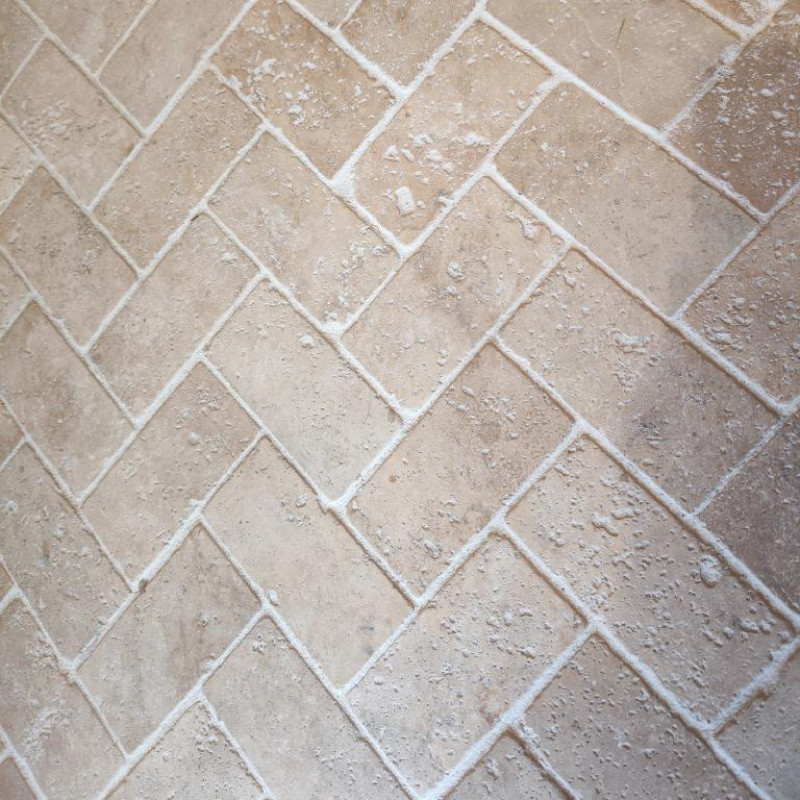 Faïence Travertin Premier choix mix Beige - 7,5 x15 cm - Épaisseur 10mm - Vieillie -