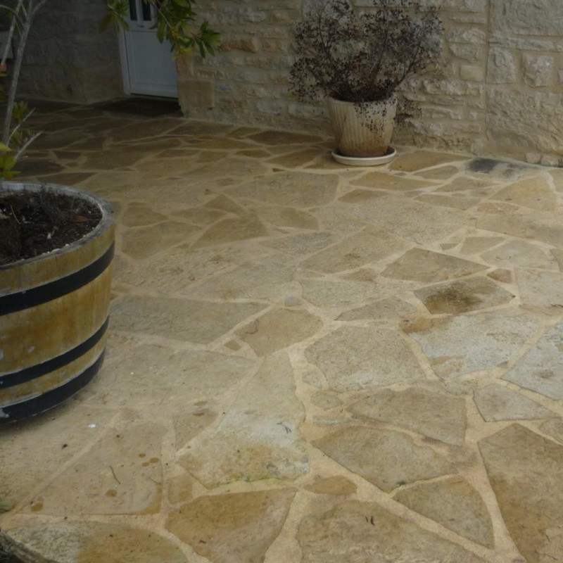 Dallage du Quercy - OPUS Incertum - Epaisseur 2,5/4cm -