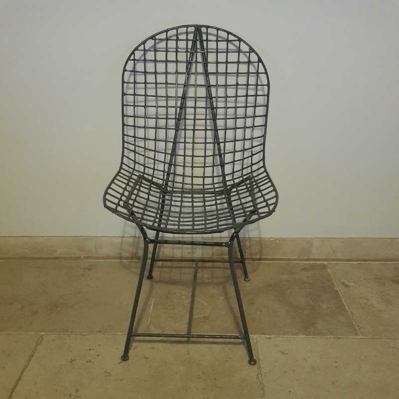 Chaise en métal - Grillage -