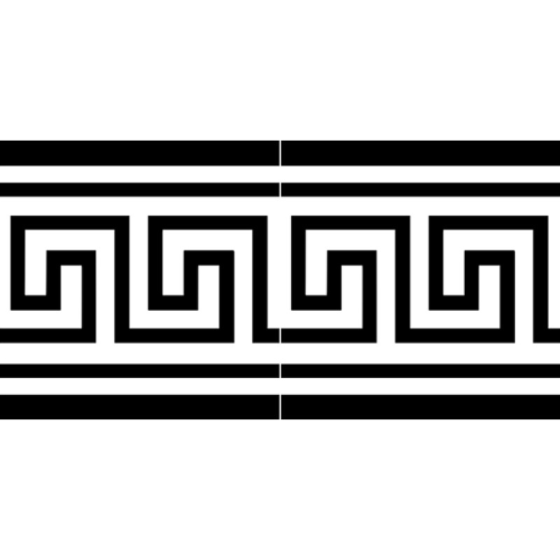 Frise Carreaux de Ciment - Grec - 20x20cm ≈ 18mm -