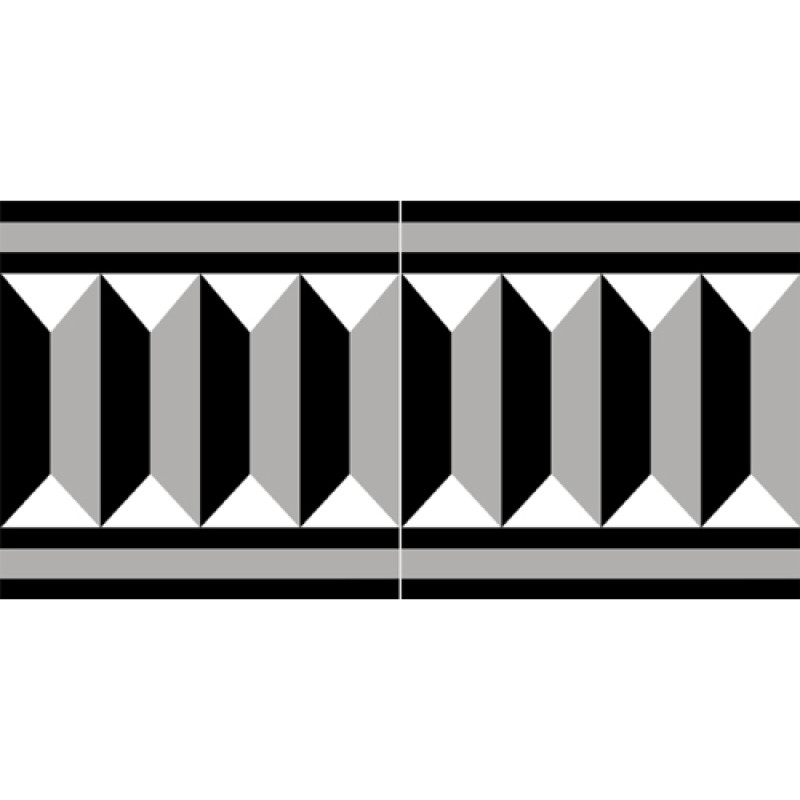 Frise Carreaux de Ciment - Big Cube - 20x20cm ≈ 18mm -