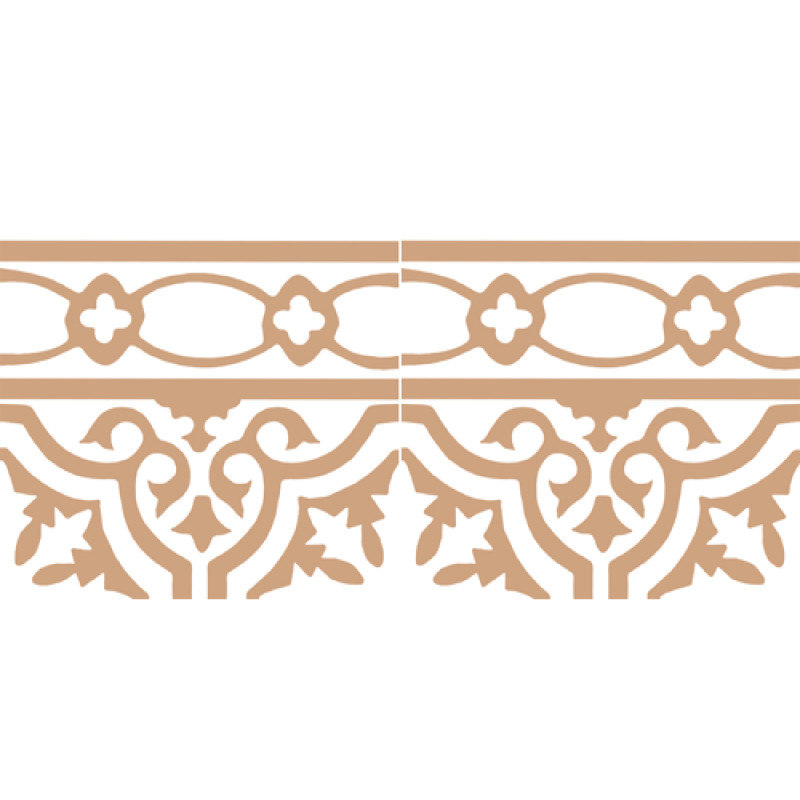 Frise Carreaux de Ciment - Occitan - 20x20cm ≈ 18mm -