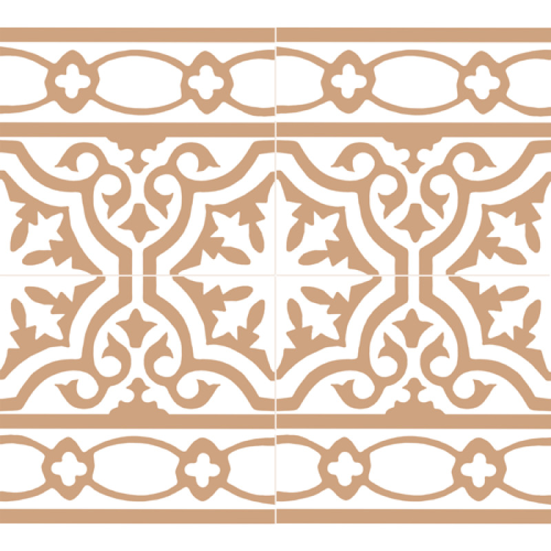 Frise Carreaux de Ciment - Occitan - 20x20cm ≈ 18mm -