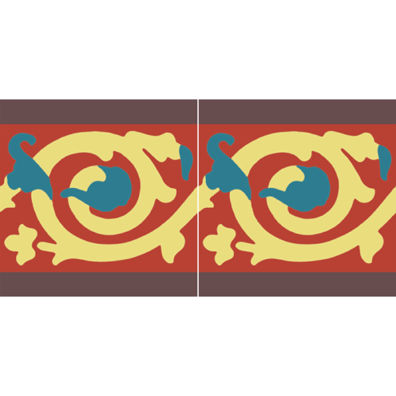 Frise Carreaux de Ciment - M150 - 20x20cm ≈ 18mm -