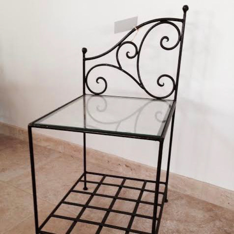 Chevet - Fer Forgé - Asymétrique - 40/40cm -