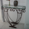 Console - Fer Forgé - 100x30x80cm - Rome -