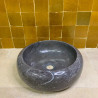 Vasque Marbre Gris - ⌀ 40cm - Hauteur 14cm - Bombée Lisse - Vasque Marbre Gris - ⌀ 40cm - Hauteur 14cm - Bombée Lisse -