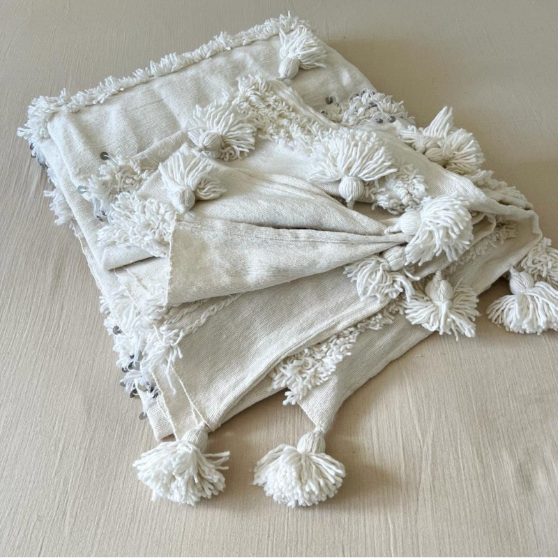 Plaid - Pompom - Handira - M / L -