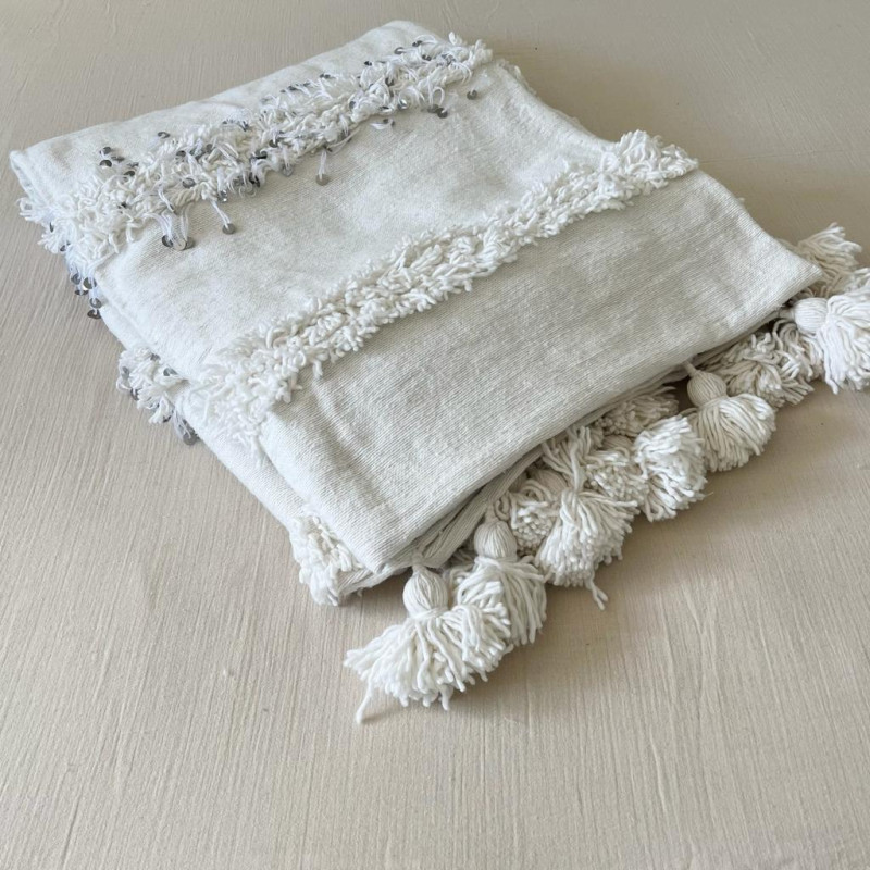 Plaid - Pompom - Handira - M / L -