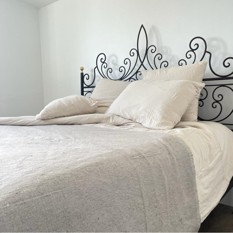 Plaid - Pompom - Uni - M / L - Plusieurs Couleurs -