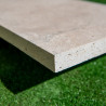 Margelle Travertin Beige - Bord droit - 100/30.5cm 3cm - Vieillie - Margelle Travertin Beige - Bord droit - 100/30.5cm 3cm - Vieillie -