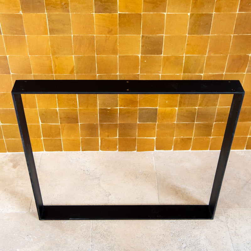 Pied - Métal - Rectangle Fer Plat - Plusieurs hauteurs disponibles -