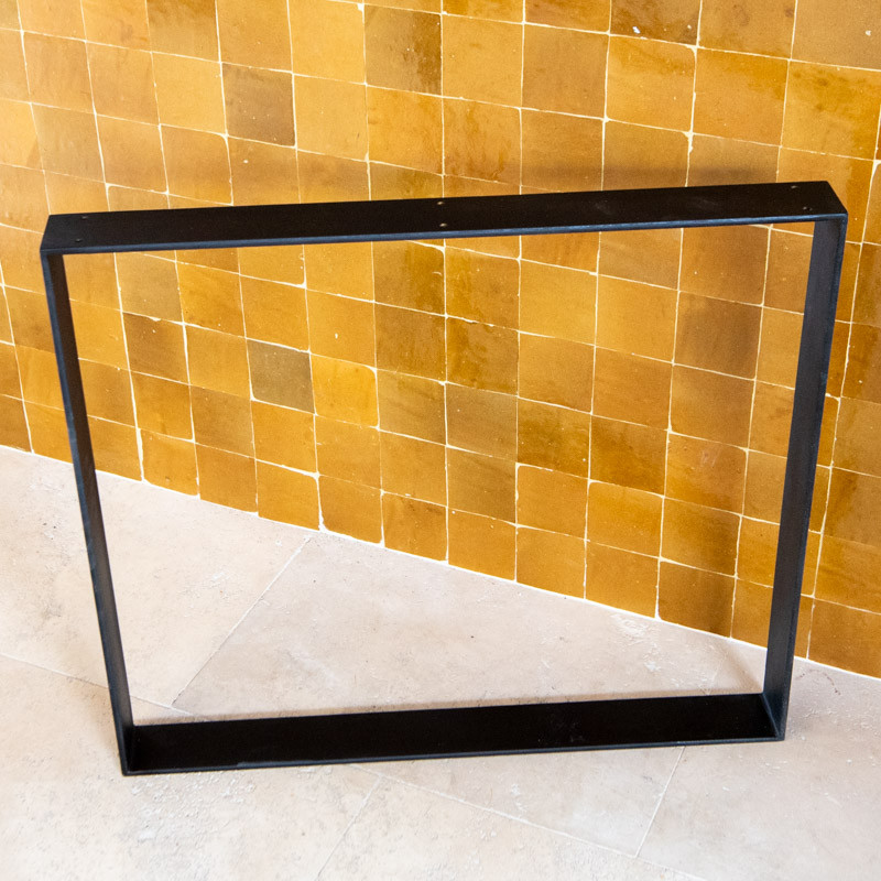 Pied - Métal - Rectangle Fer Plat - Plusieurs hauteurs disponibles -
