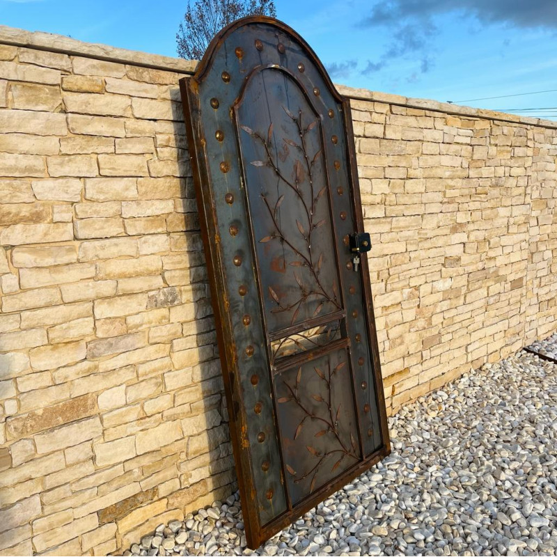 Portillon - Fer forgé - Berbère Olivier - 1m - Battant -