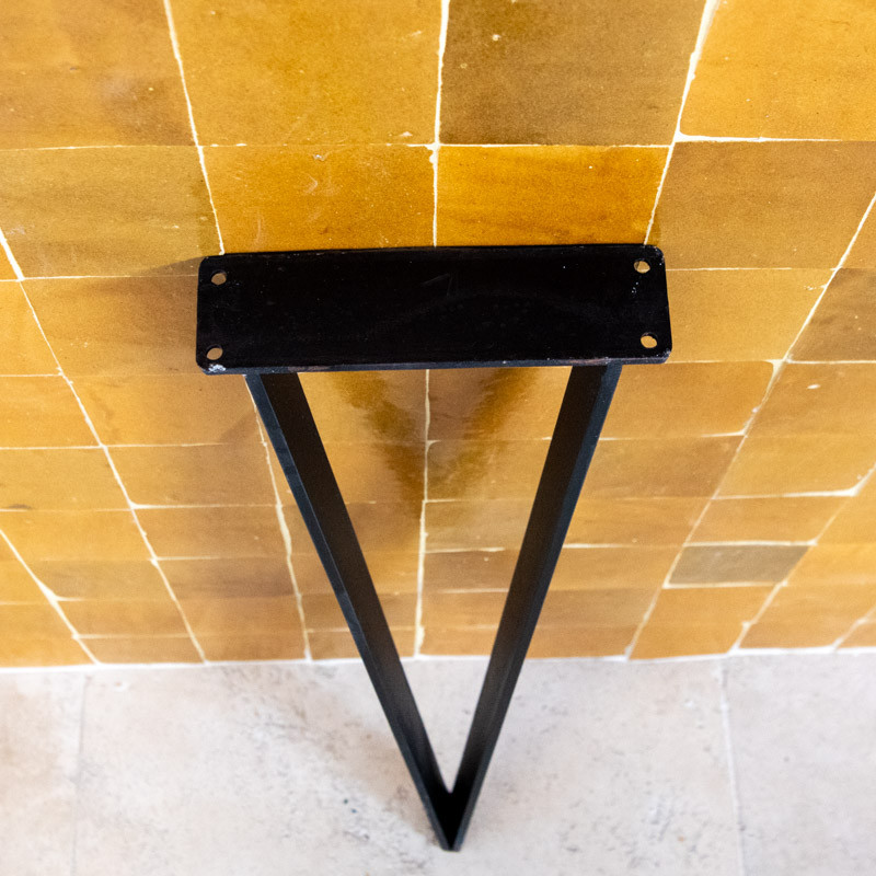 Pied - Métal - Epingle Plate XL - Plusieurs hauteurs disponibles -