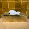 Cache Mouchoir - Laiton - 25x13x7cm - Martelé -
