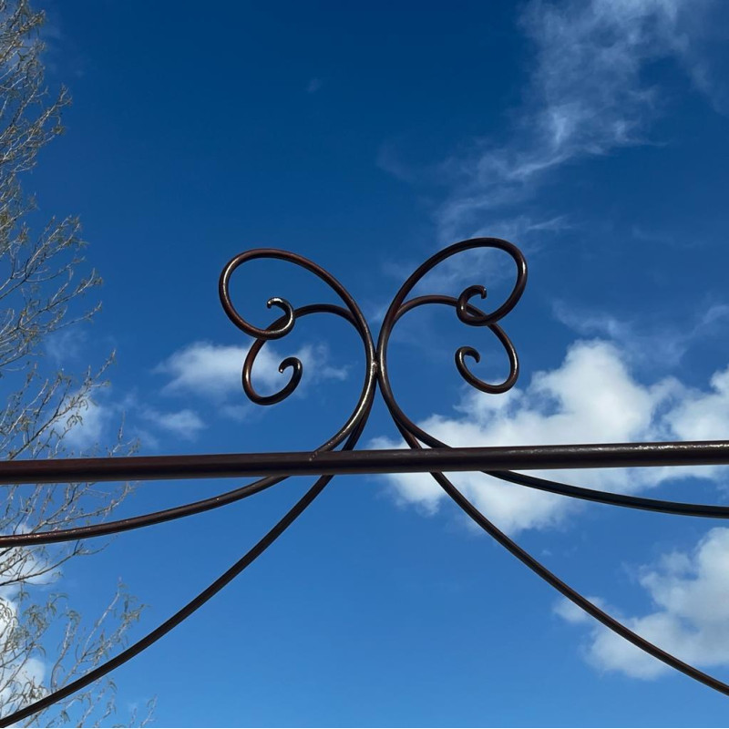 Bain de soleil - Fer Forgé - Domaine Double - 2 réglages - Baldaquin -