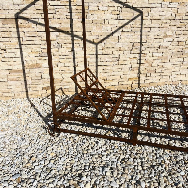 Bain de soleil - Métal - Cargot Double - 2 réglages - Baldaquin -