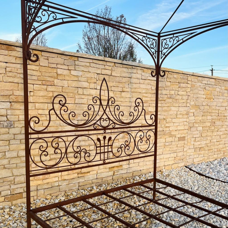 Lit - Fer Forgé - Baldaquin - Aladin - 200/160cm -