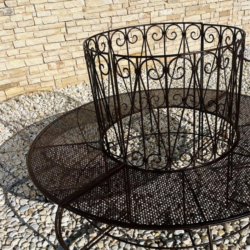 Banc d'arbre - Fer Forgé - Tradition - Ø1m70 -