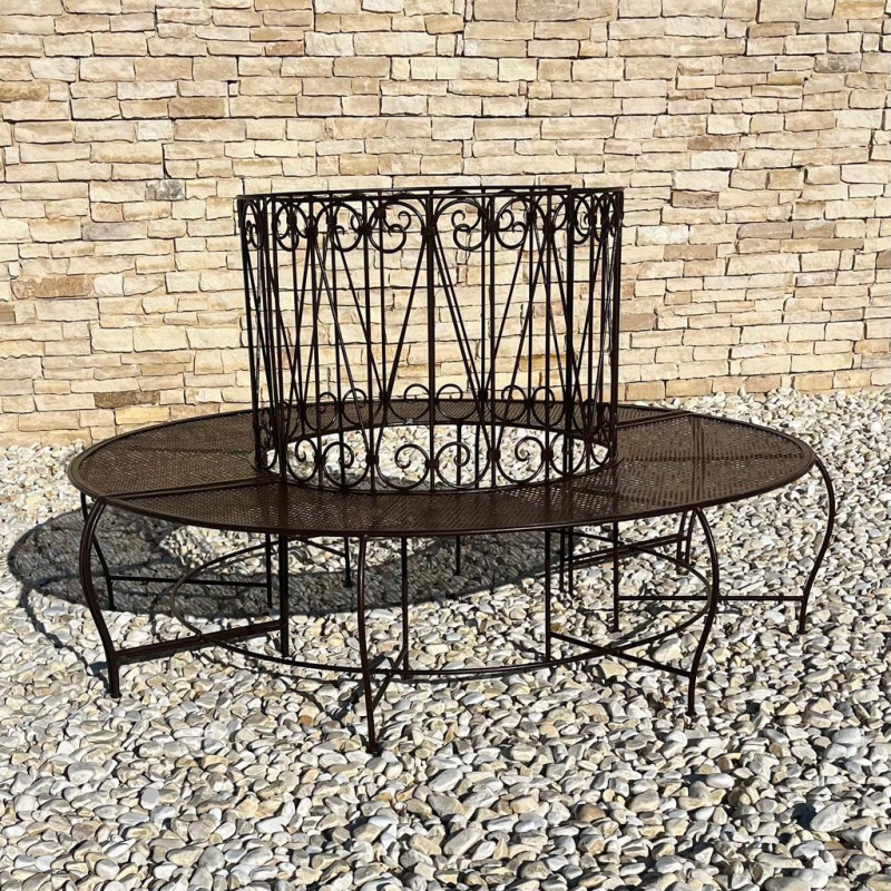 Banc d'arbre - Fer Forgé - Tradition - Ø1m70 -