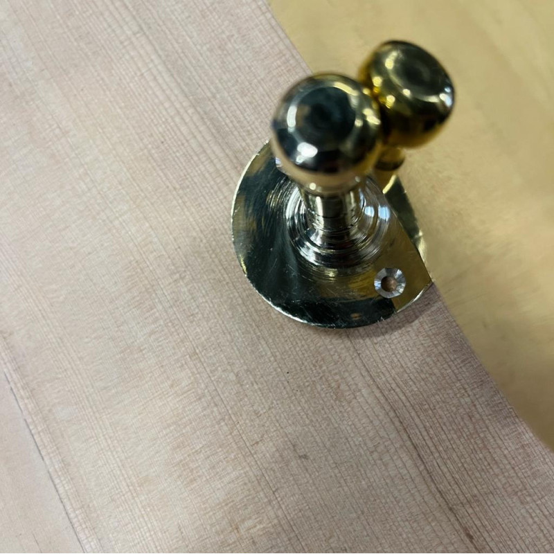 Support - Papier Toilette - Laiton - Lisse -