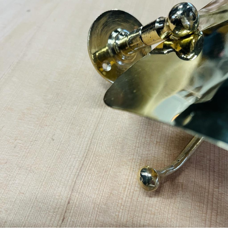 Support - Papier Toilette - Laiton - Lisse -