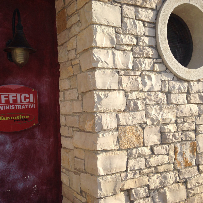 Parement d'angle Pierre de Gascogne - Dimensions mixtes - Épaisseur 2,5/3cm -