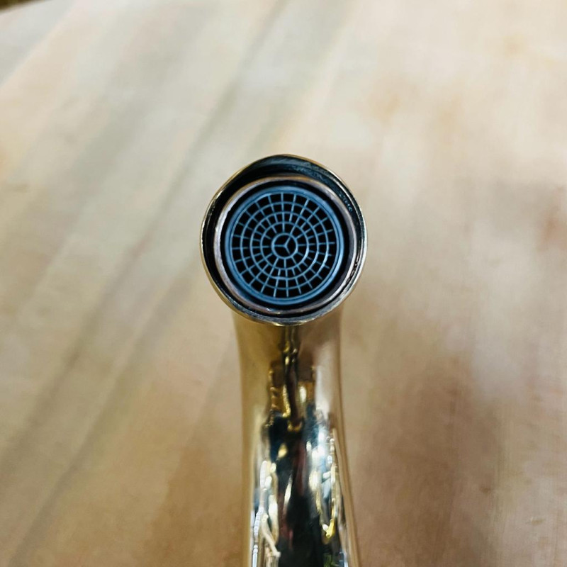 Robinet artisanal Tradition - Laiton lisse - Bec fondu -