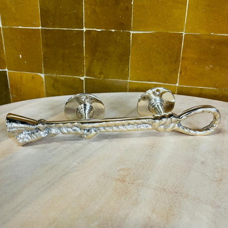 Poignée - Laiton - Corde - ≈25x5cm - Ciselée -