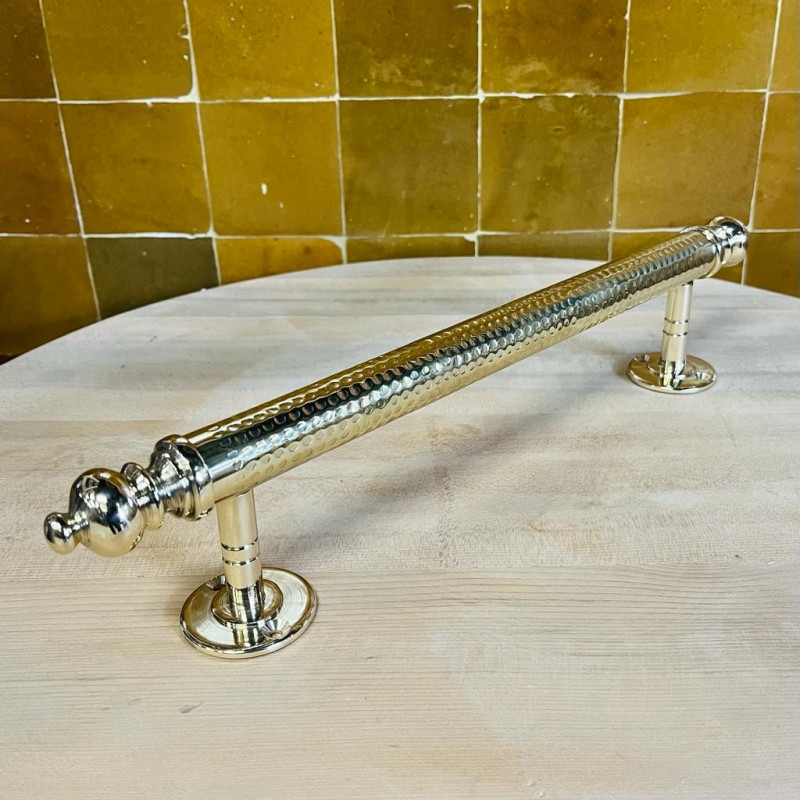 Poignée - Laiton - Baton de Bergé - Martelée - S / M / L -