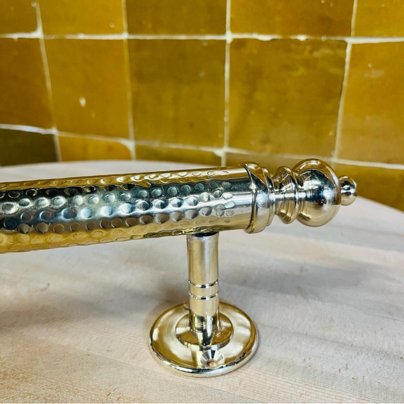 Poignée - Laiton - Baton de Bergé - Martelée - S / M / L -